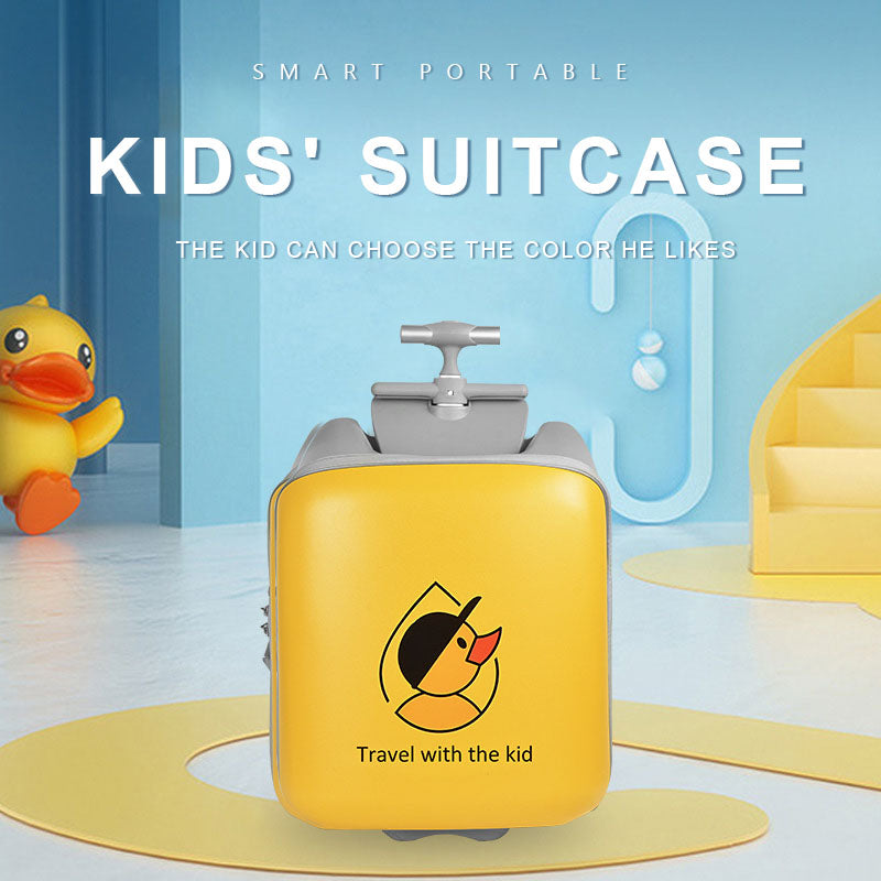 Children's luggage can board can ride boys and girls walking baby magic baby trolley suitcase 20 inches can be expanded(customs lock+expandable++guardrail)