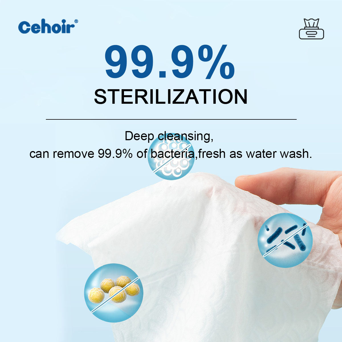 Flushable Wet Wipes 100%Virgin Wood Pulp