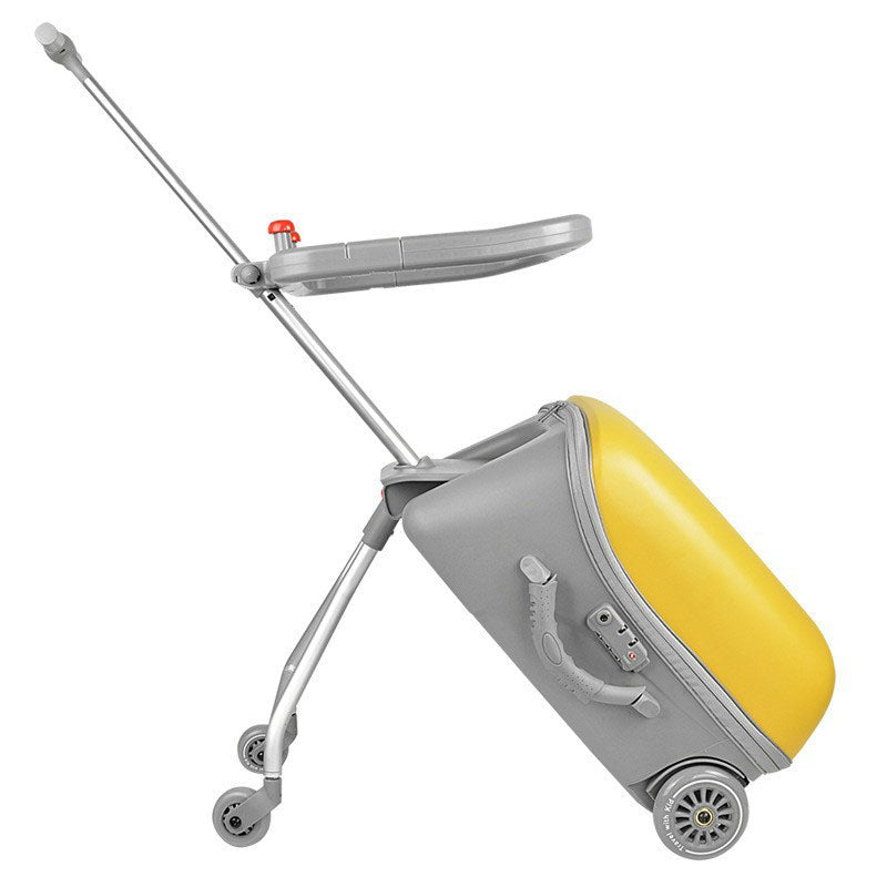 Children's luggage can board can ride boys and girls walking baby magic baby trolley suitcase 20 inches can be expanded(customs lock+expandable+guardrail)