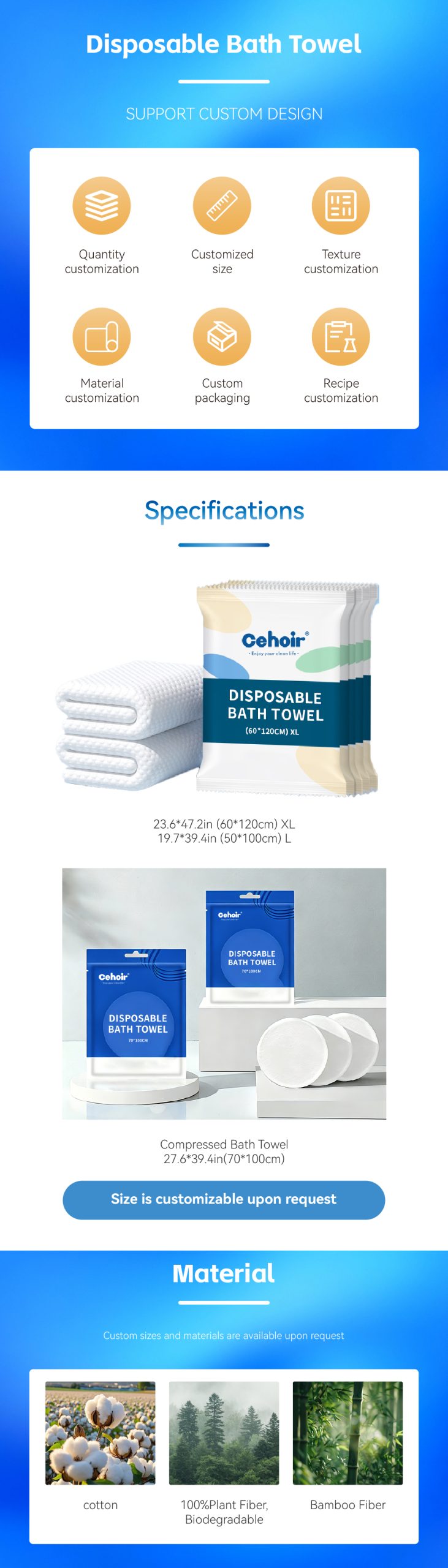 Disposable Bath Towel